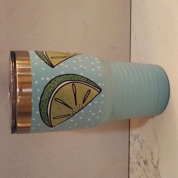 POLAR CAMEL 32 oz Double Wall Insulated Tumbler Cup Lime Slices  Theme - Picture 4 of 5
